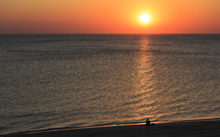 Juodkrantė · jūra, saulėlydis