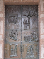 Nazareth · Basilica of the Annunciation, front door of the church