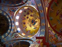 Capernaum · Christ the Pantocrator in a dome of the Church of the Apostles