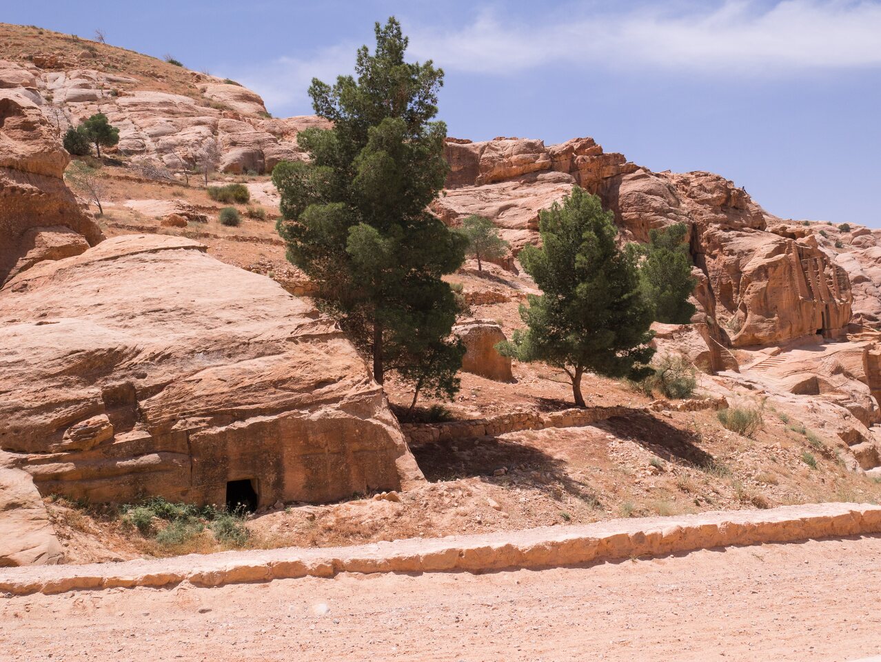 Petra, Jordan · the Bab as-Siq, burial caves
