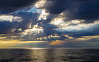 Juodkrantė · jūra, debesys, saulėlydis 4727