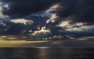 Juodkrantė · jūra, debesys, saulėlydis 4728