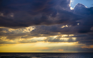 Juodkrantė · jūra, debesys, saulėlydis 4733