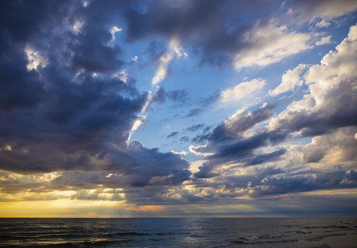 Juodkrantė · jūra, debesys, saulėlydis 4734