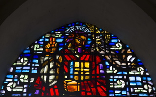 Anykščiai · bažnyčios vitražas