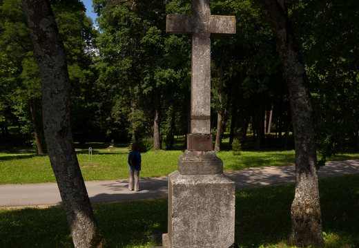 Trakų Vokė · Andrė parkas, paminklas