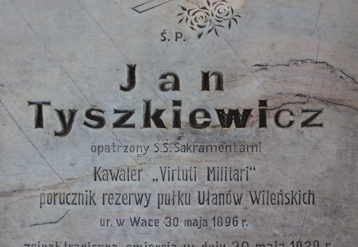 Trakų Vokė · paminklas Jonui Mykolui Tiškevičiui (1896 – 1939)