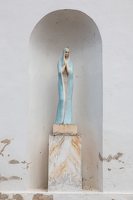 Darsūniškis · skulptūra bažnyčios fasade