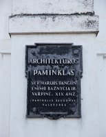 Vabalninko bažnyčia · architektūros paminklo lenta