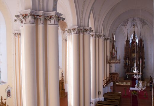 Kamajų bažnyčia · interjeras, pilioriai