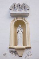 Svėdasų bažnyčia · varpinė, skulptūrėlė