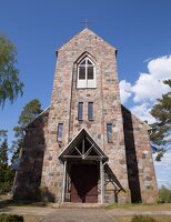 Stirnių bažnyčia · fasadas